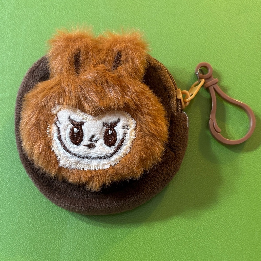 Brown Labubu Coin Pouch